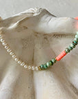 Bebesita Pearl and Turquoise Necklace