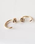 Little Skull Hug Pair: 10K Gold