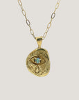 Dea Dia Crying Eye Gold Opal Necklace