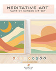 Sun + Moonlight Meditative Art Paint by Number Kit+ Easel