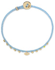 Scosha Easygoing Diamond Eye Charm Bracelet - Sky Blue