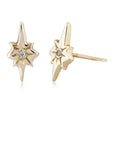 Scosha diamond nova stud  earrings - 10KY