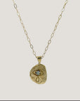 Dea Dia Crying Eye Gold Opal Necklace