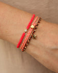 Scosha Classic Diamond Bracelet - Neon Red