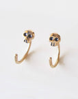 Little Skull Hug Pair: 10K Gold