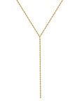 Isla necklace - dapped chain lariat necklace: 16" + 1.5" ext