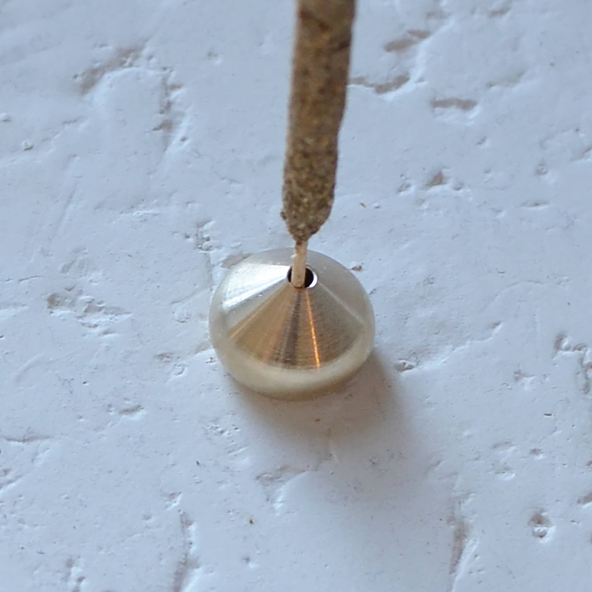 Small Waterdrop Brass Incense Holder