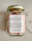 Uplifting Flower Bath Salt Jar: Flower Bath Only