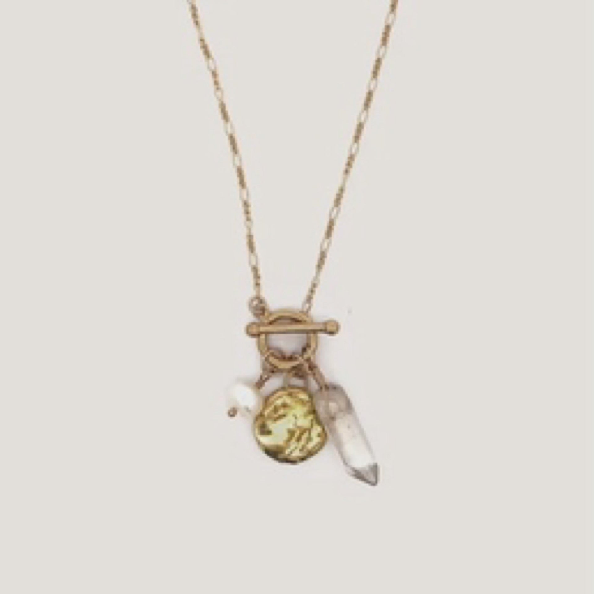 Selene charm necklace - 14k gold filled.