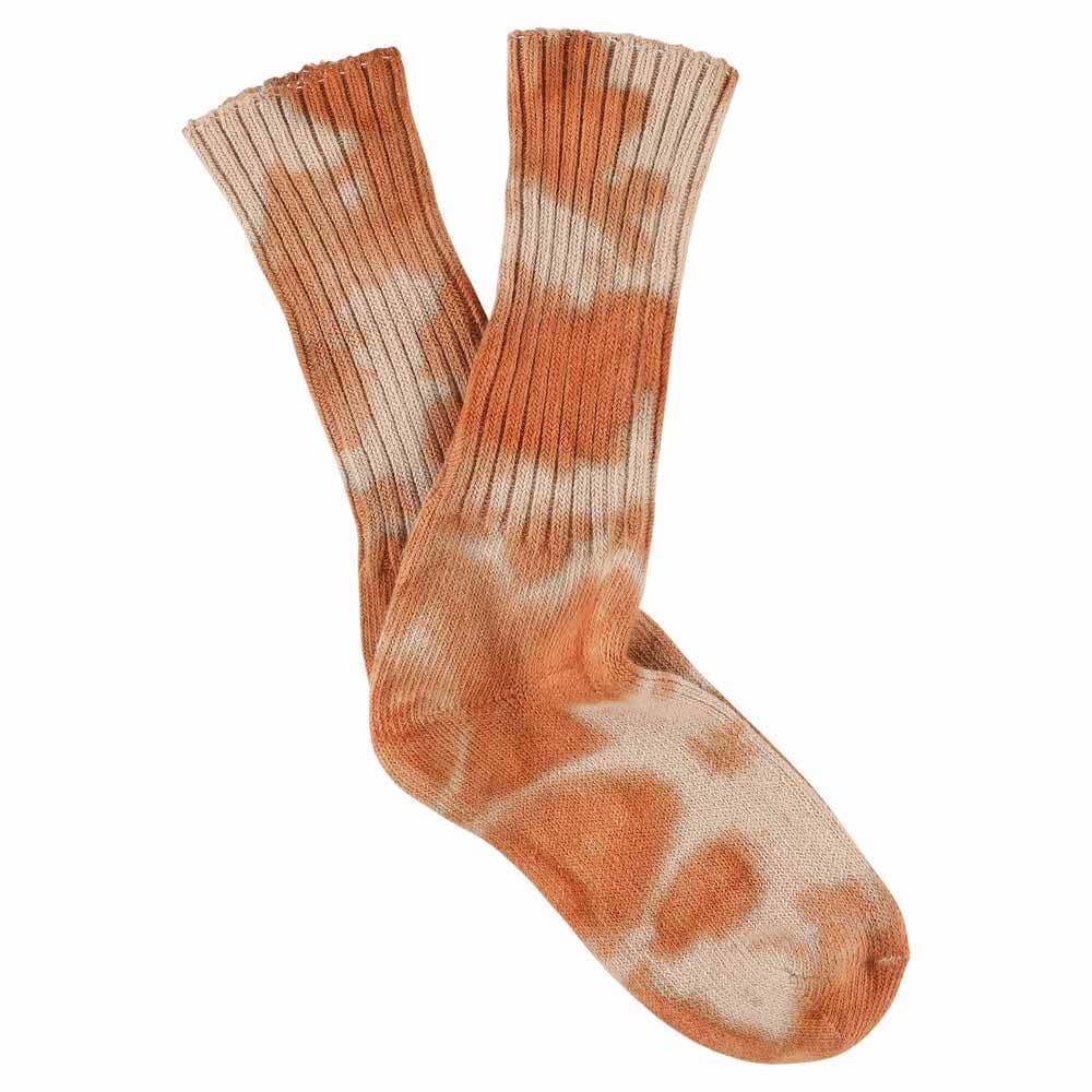 Women Tie Dye Socks - Rust / Pink: EU 36/41   UK 3.5/7   US 6/9.5