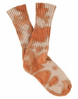 Women Tie Dye Socks - Rust / Pink: EU 36/41   UK 3.5/7   US 6/9.5