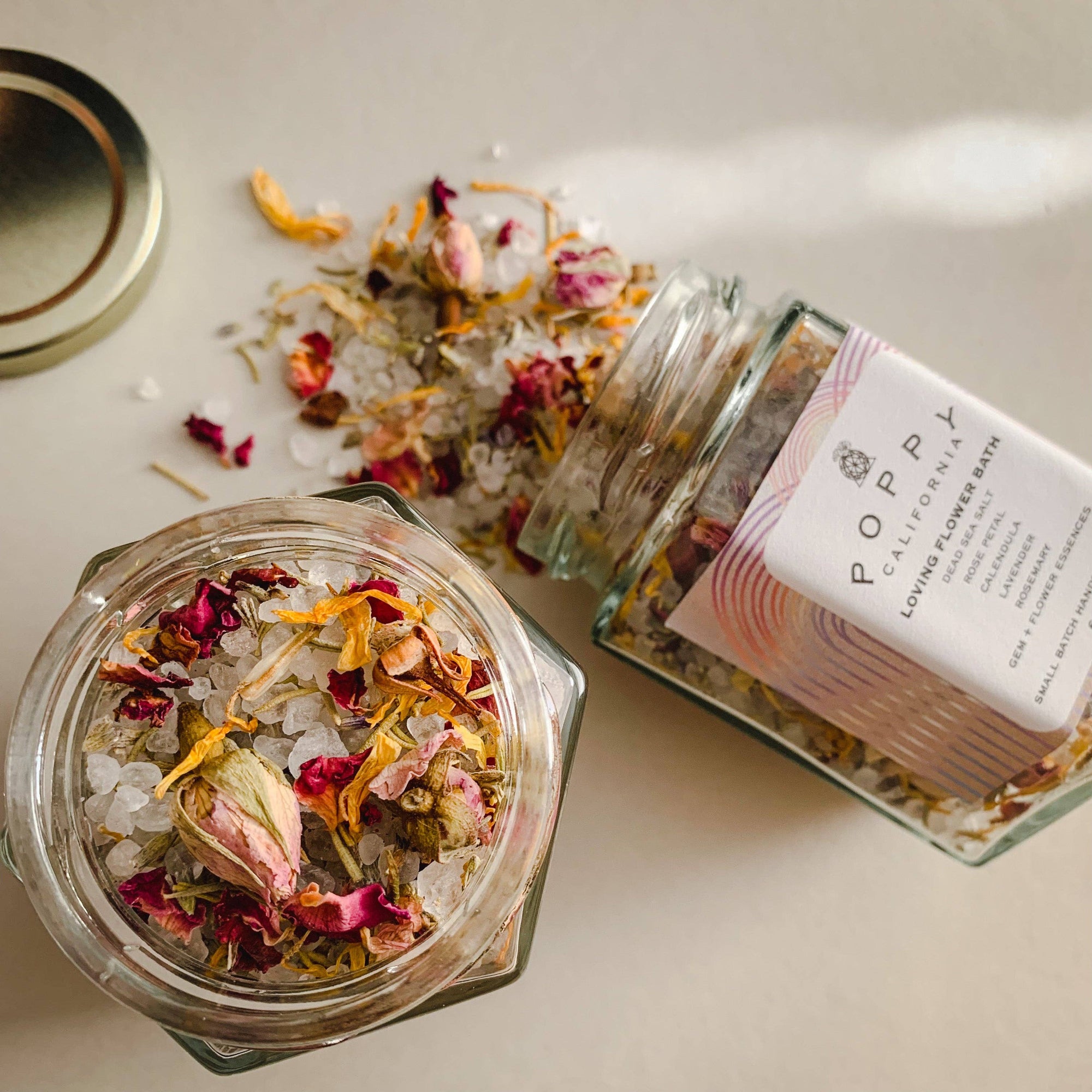 Loving Flower Bath Salt Jar: Flower Bath Only