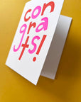 Pink Red Congrats Card