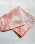 Naturally Dyed Cotton Tea Towel - Coral - Eco Friendly