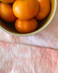 Naturally Dyed Cotton Tea Towel - Coral - Eco Friendly