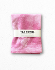 Naturally Dyed Cotton Tea Towel - Magenta - Eco Friendly