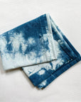 Naturally Dyed Cotton Tea Towel - Indigo Sky - Eco Friendly