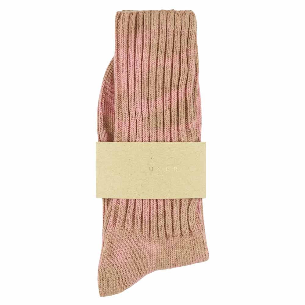 Women Tie Dye Socks - Bronze / Pink: EU 36/41   UK 3.5/7   US 6/9.5