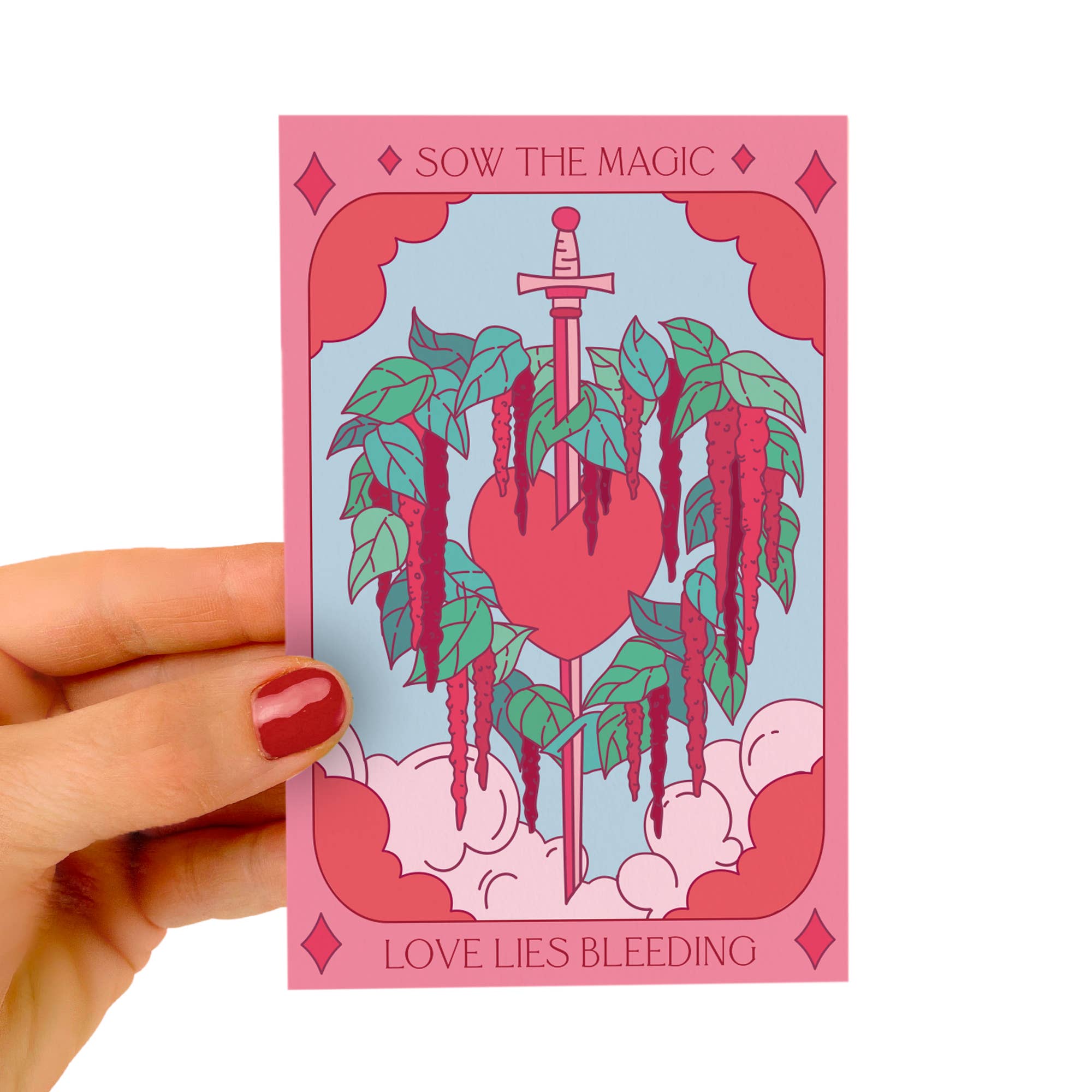 Love Lies Bleeding Tarot Garden + Gift Seed Packet