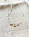 Linked Together Necklace: Gold Fill