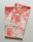 Naturally Dyed Cotton Tea Towel - Coral - Eco Friendly