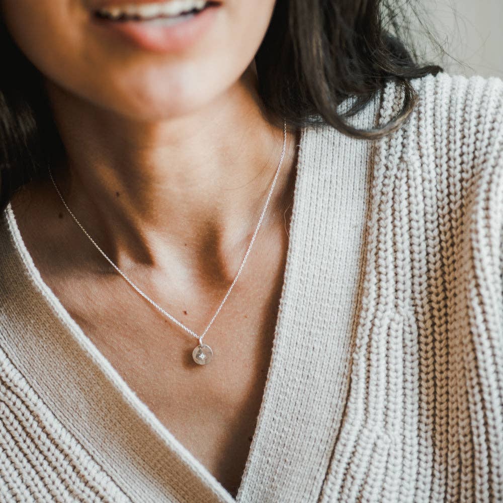 Light Within Necklace: Sterling Silver