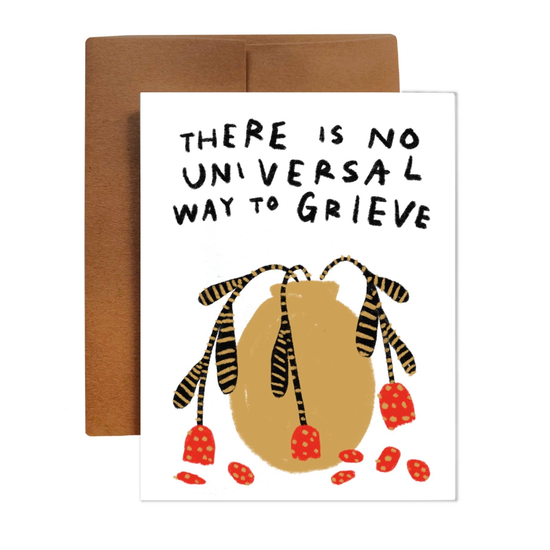 THERE IS NO UNIVERSAL WAY TO GRIEVE card ~ Amy Lin X Rani Ba